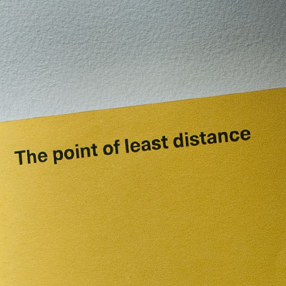 The point of least distance